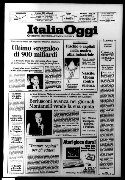 Italia oggi : quotidiano di economia finanza e politica